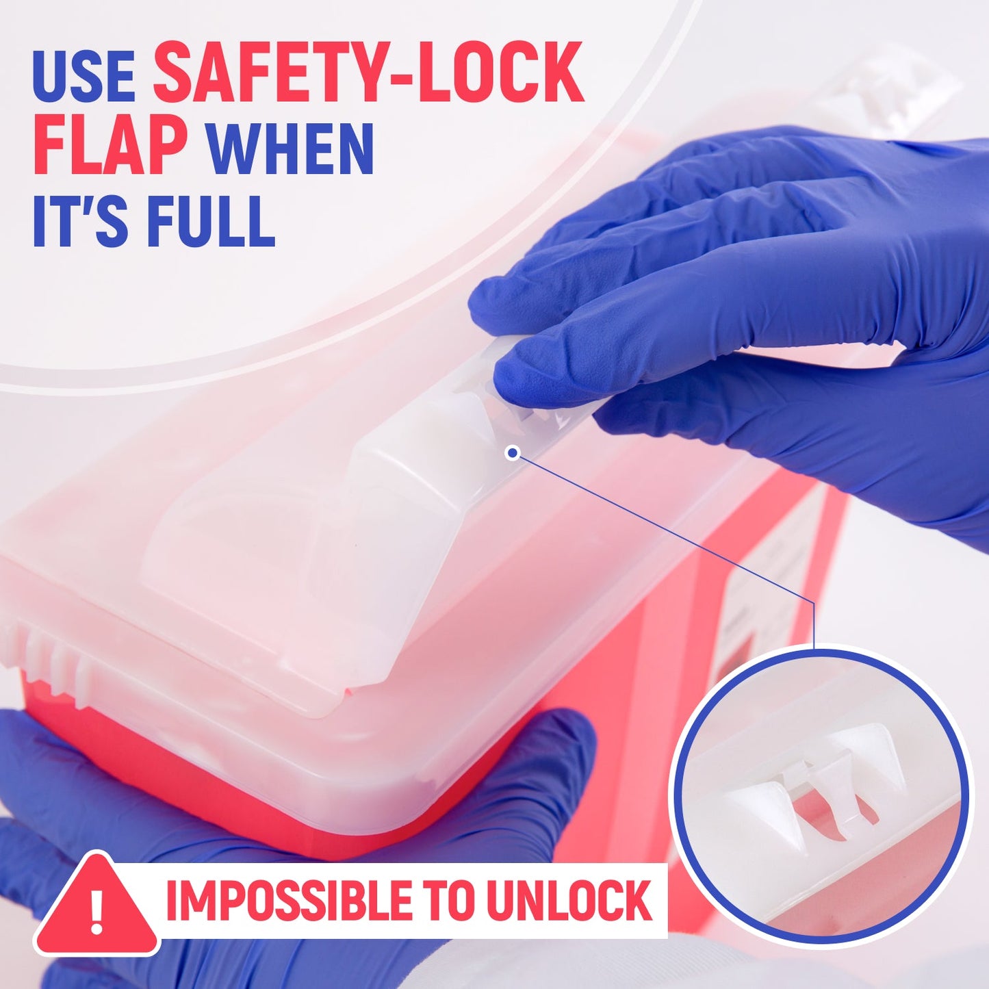 Medi-Bins 5 Qt Sharps Disposal Containers for Medical Waste Disposal (Box of 10)